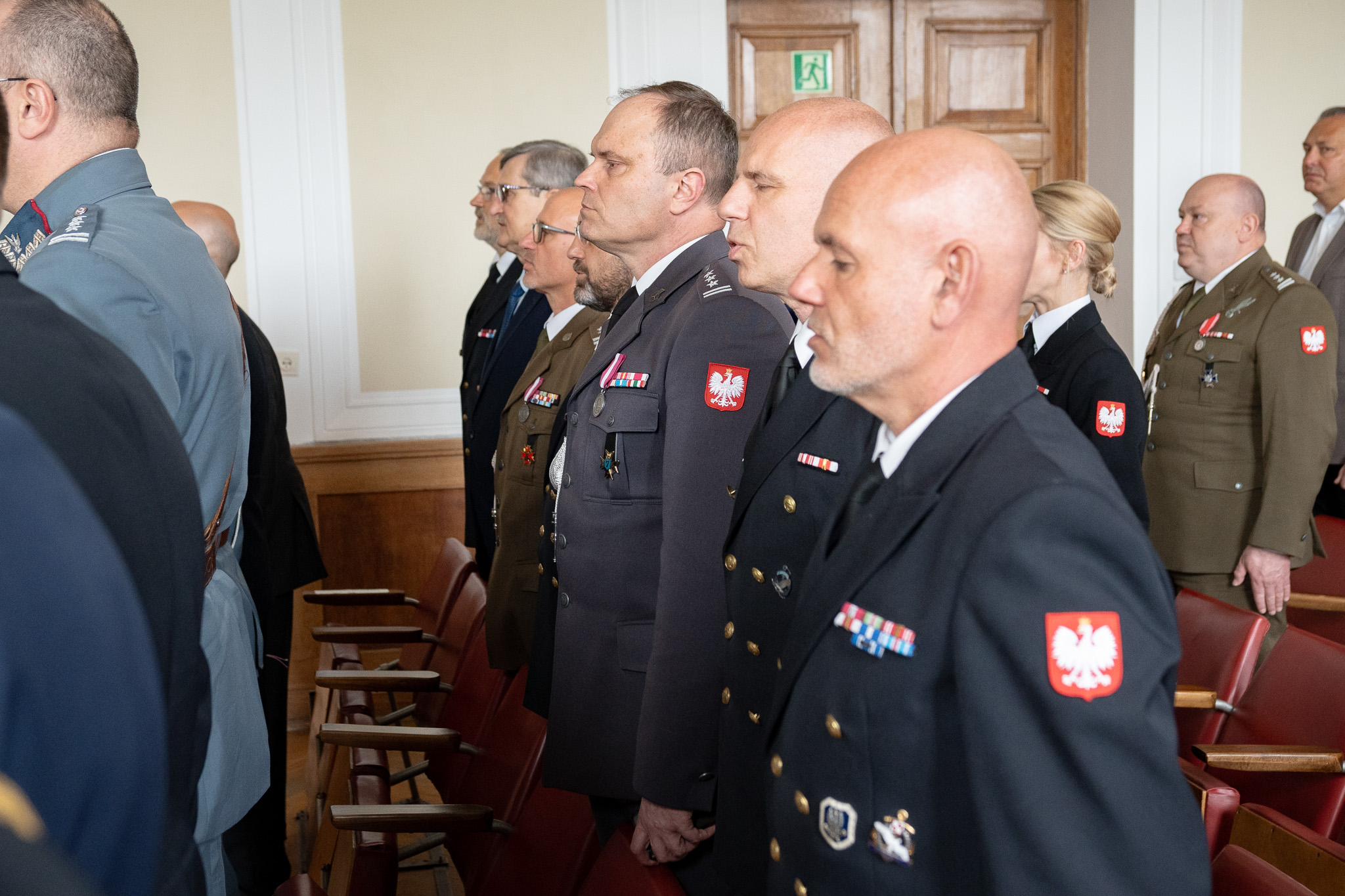 Uroczysta zbiórka z okazji 94. rocznicy 7 Szpitala Marynarki Wojennej oraz Święta Konstytucji 3 Maja – obraz